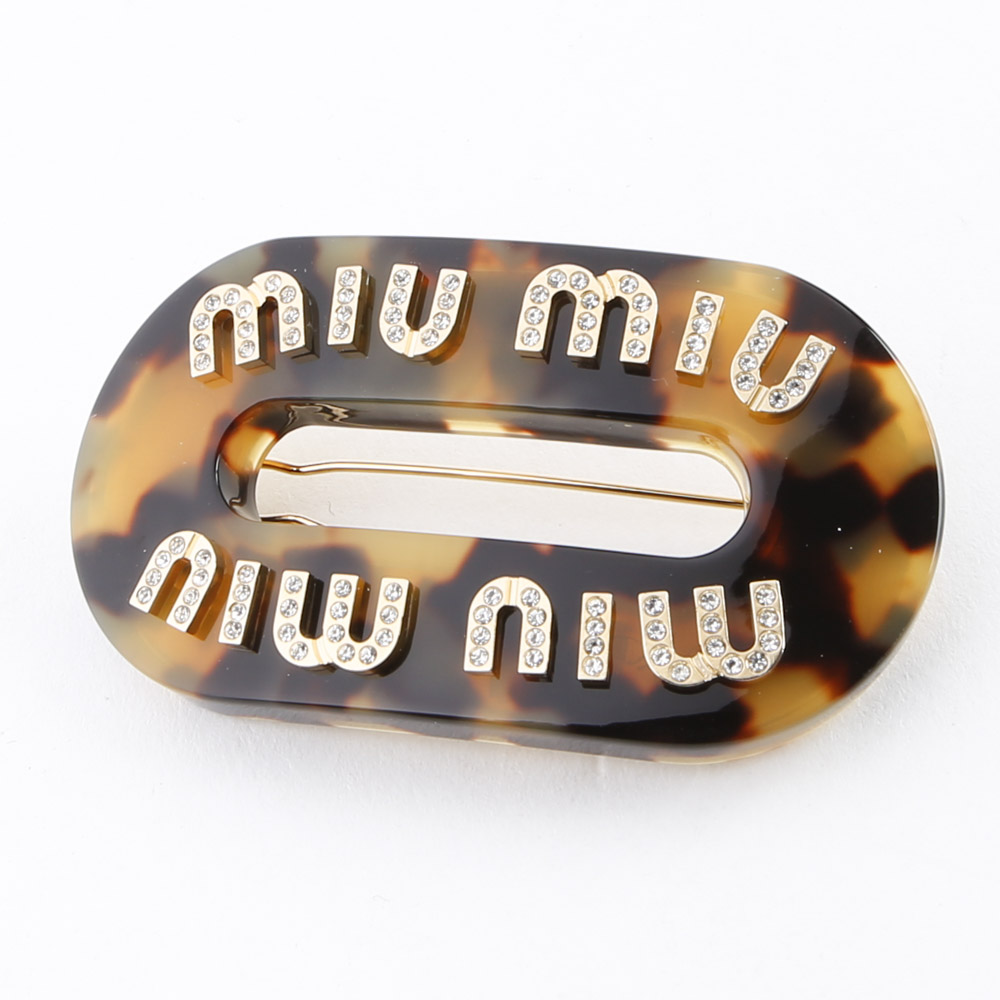 ミュウミュウ miumiu ヘアクリップ リジッド プレックス 5JF088-2DNL