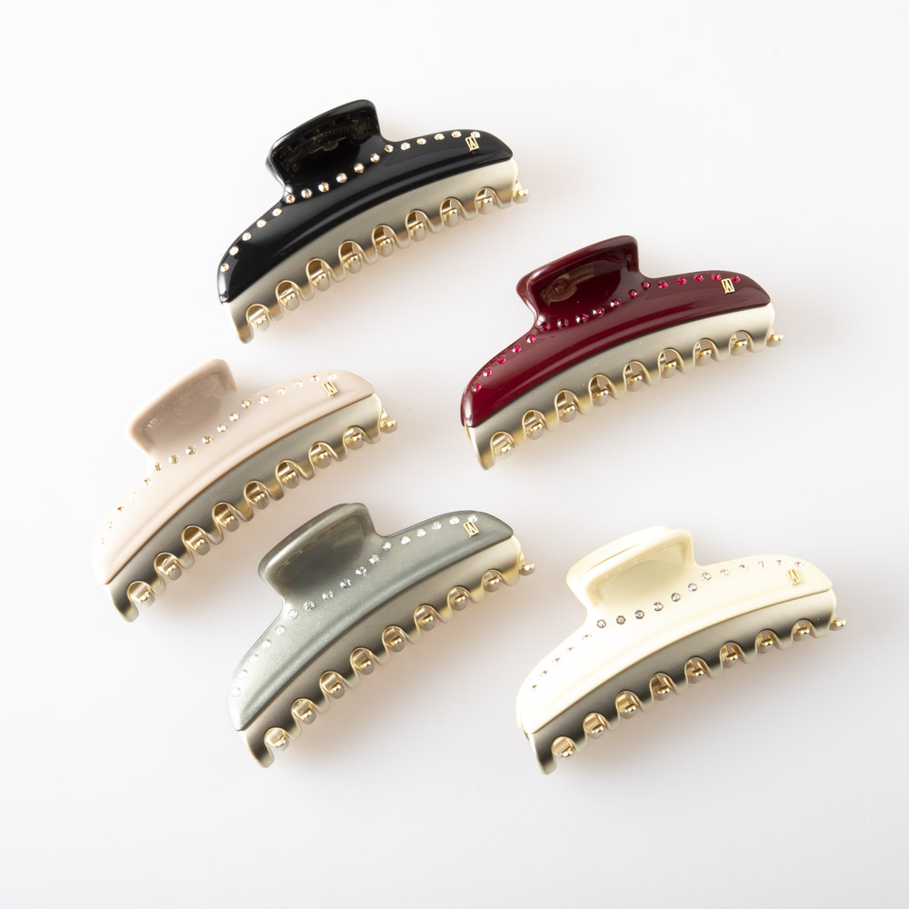 アレクサンドル ドゥ パリ ALEXANDRE DE PARIS ヘアアクセサリー VENDOME L クリップ ラインストーン ICCL-12832-03【FITHOUSE ONLINE SHOP】