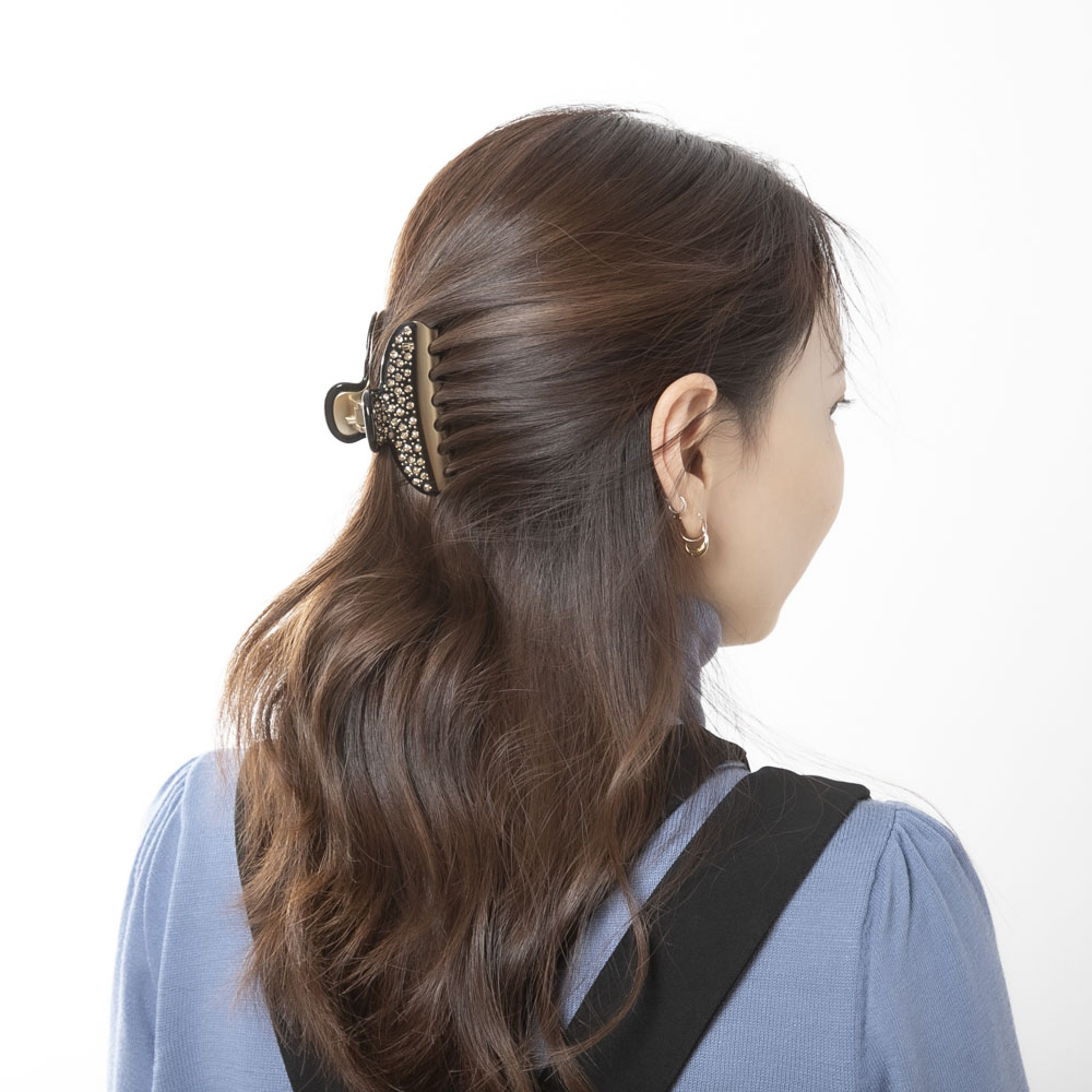 アレクサンドル ドゥ パリ ALEXANDRE DE PARIS ヘアアクセサリー VENDOME M クリップ ラインストーン ICCM-15571-04【FITHOUSE ONLINE SHOP】