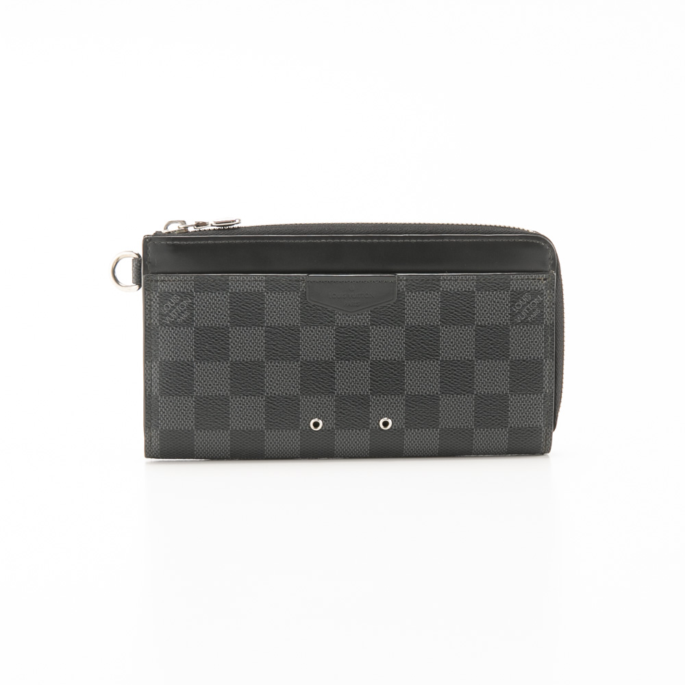 【ヴィンテージ・中古】ルイ･ヴィトン LOUIS VUITTON 長財布 ダミエ グラフィット ジッピー ドラゴンヌ N60379【FITHOUSE ONLINE SHOP】