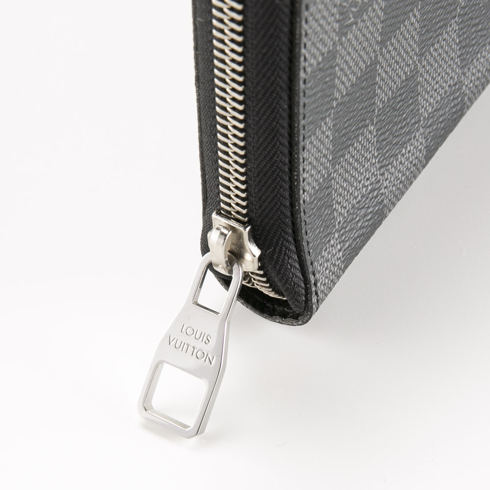 【ヴィンテージ・中古】ルイ･ヴィトン LOUIS VUITTON ダミエ グラフィット ジッピー オーガナイザー ラウンド長財布 N63077【FITHOUSE ONLINE SHOP】