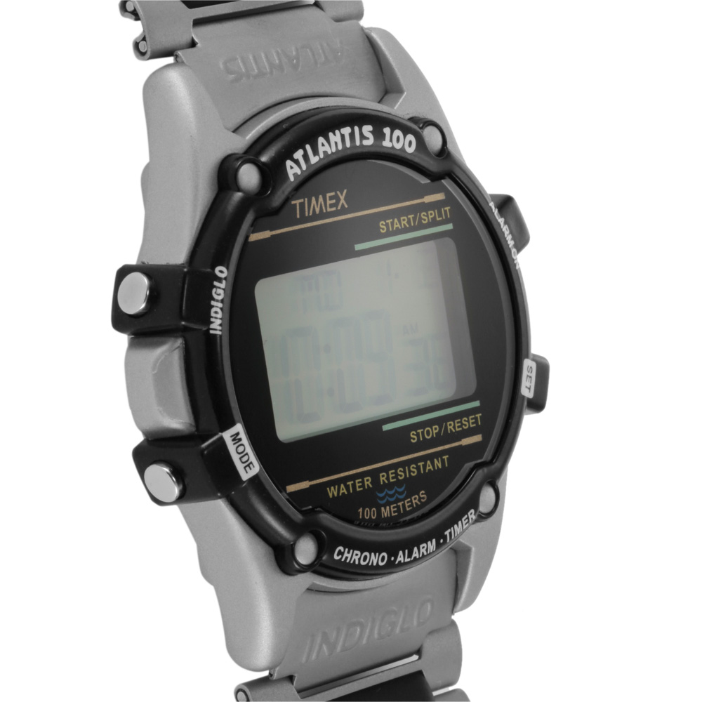 タイメックス TIMEX 腕時計 アトランティス100 40mmデジタルステンレス 