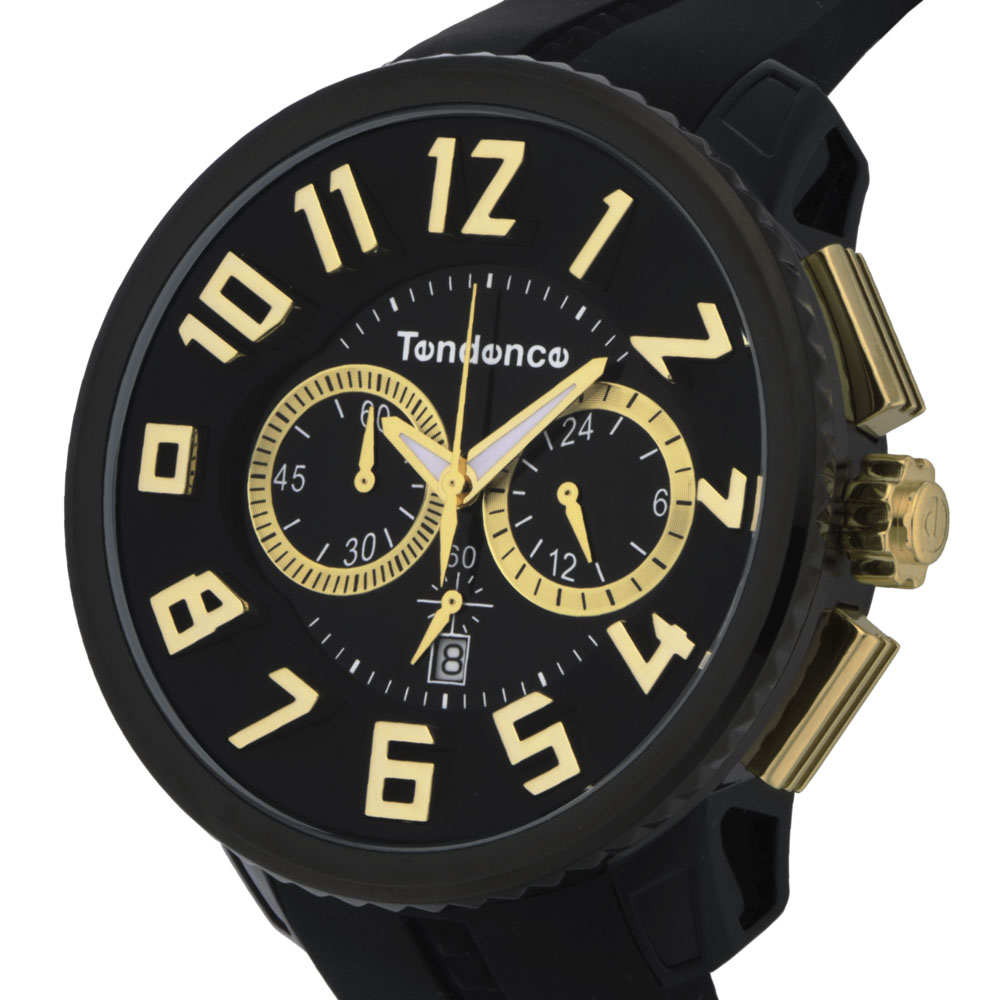 テンデンス TENDENCE 腕時計 ラウンドデイトラバークロノMウォッチ TG460011【FITHOUSE ONLINE SHOP】