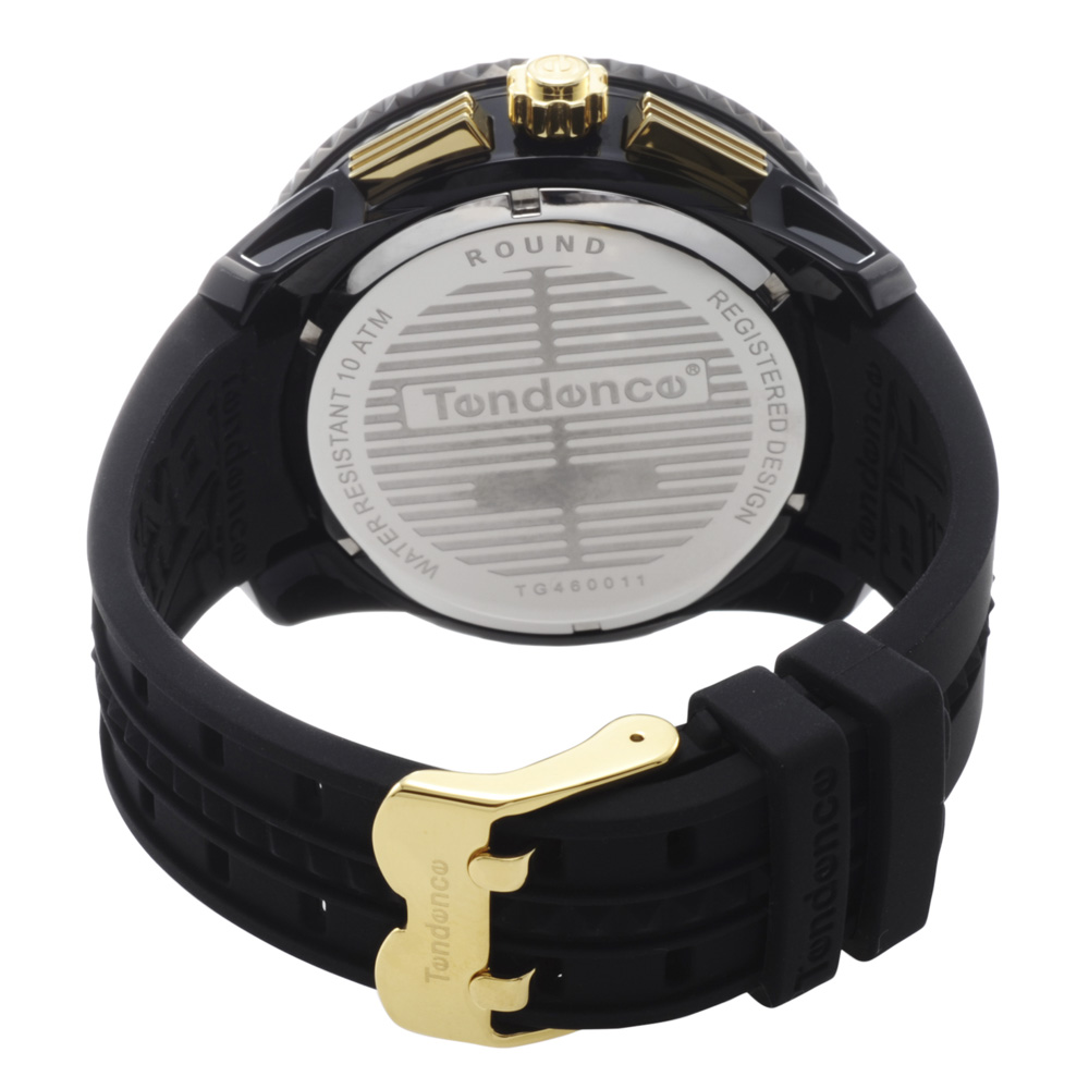 テンデンス TENDENCE 腕時計 ラウンドデイトラバークロノMウォッチ TG460011【FITHOUSE ONLINE SHOP】
