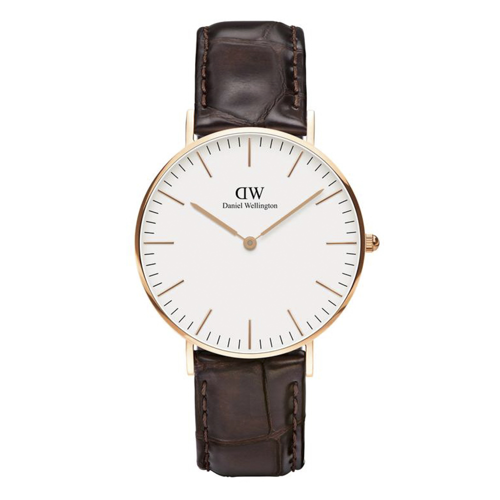 ダニエルウェリントン DANIEL WELLINGTON 腕時計 YORK RG 36mmレザーベルト DW00100038【FITHOUSE ONLINE SHOP】