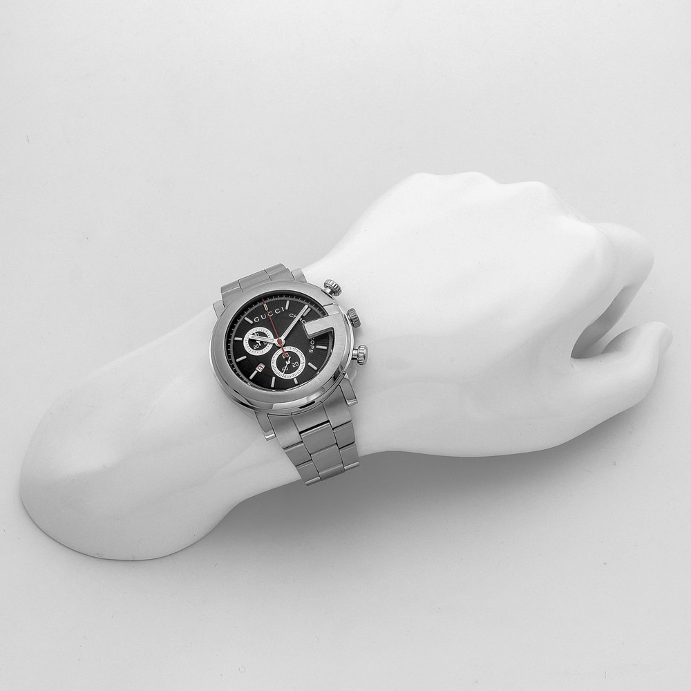 グッチ GUCCI 腕時計 101G-ROUNDクロノグラフメンズウォッチ YA101309【FITHOUSE ONLINE SHOP】