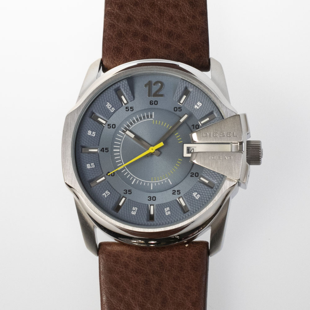稼働品 DIESEL ディーゼル 腕時計 メンズ レザーベルト - 腕時計(アナログ)