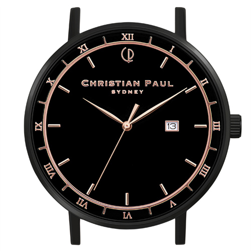 クリスチャンポール Christian Paul 腕時計ヘッド ALPHA 43mm L ベルト別売 ALP-BLKBLK43【FITHOUSE ONLINE SHOP】