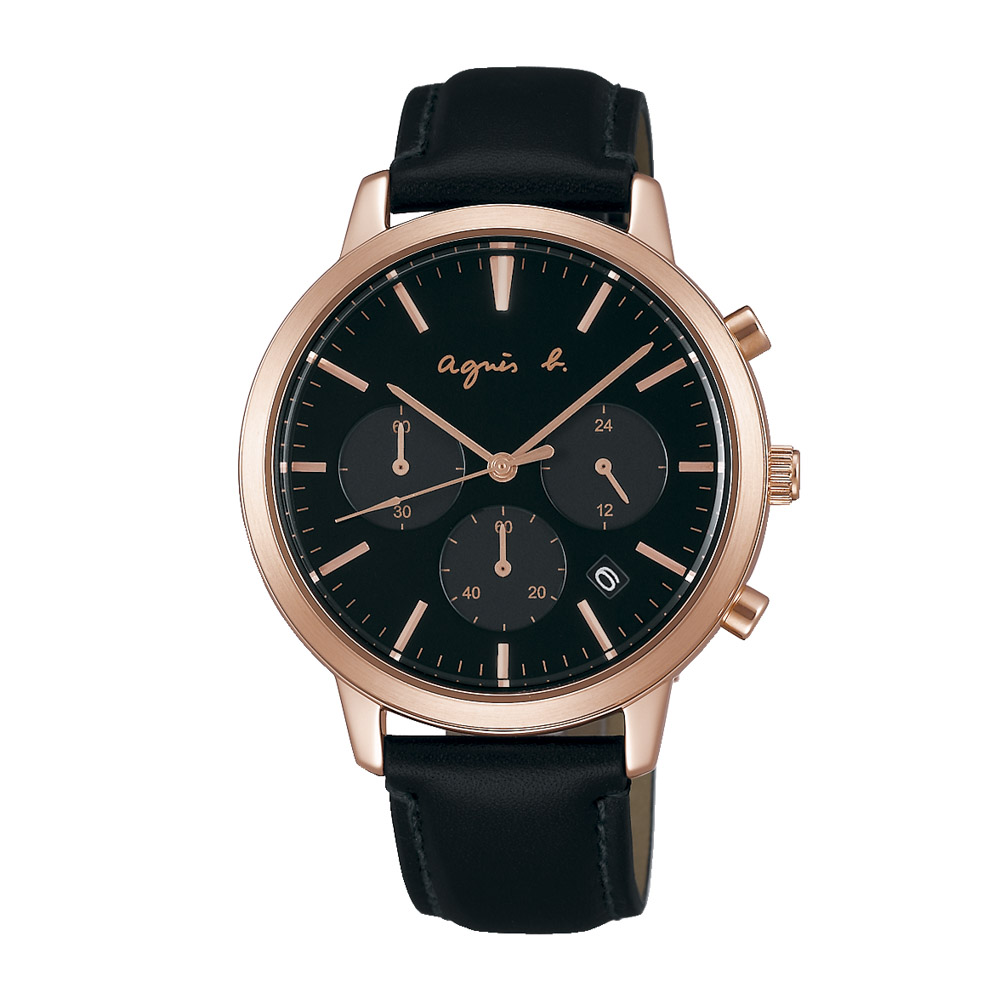 アニエスベー agnes b. 腕時計 クロノグラフ レザーベルト メンズウォッチ FCRT966【FITHOUSE ONLINE SHOP】