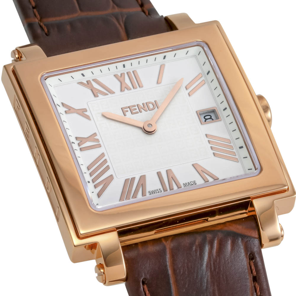 フェンディ FENDI 腕時計 QUADOROMEN レザーMウォッチ F604514021 