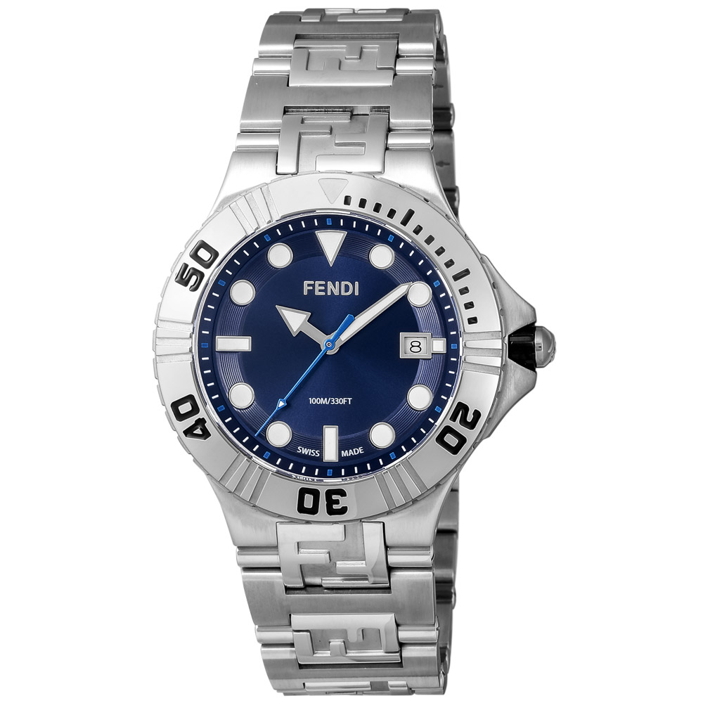 贈り物 フェンディ FENDI 腕時計 NauticoステンレスベルトMウォッチ F108100301 - www
