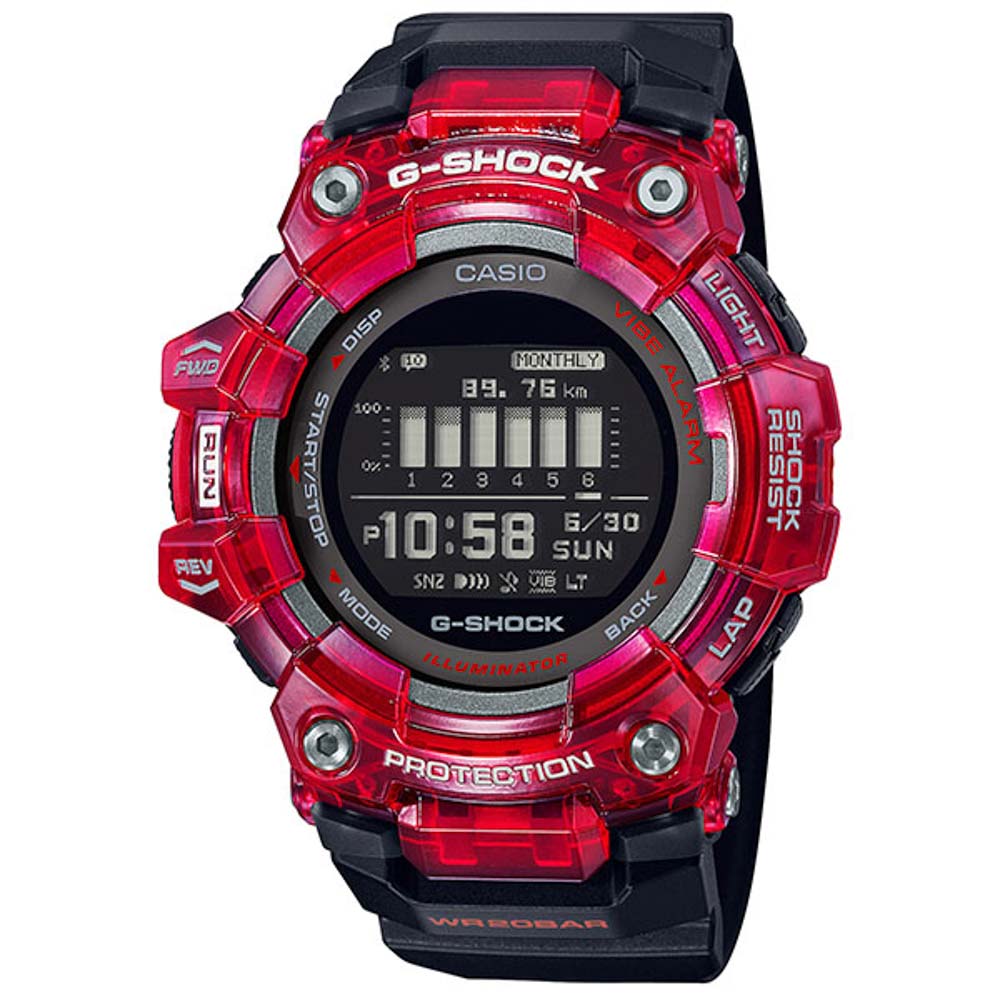 カシオ CASIO ジーショック G-SHOCK 腕時計 G-SQUAD Bluetooth デジタルMウォッチ GBD-100SM-4A1JF【FITHOUSE ONLINE SHOP】