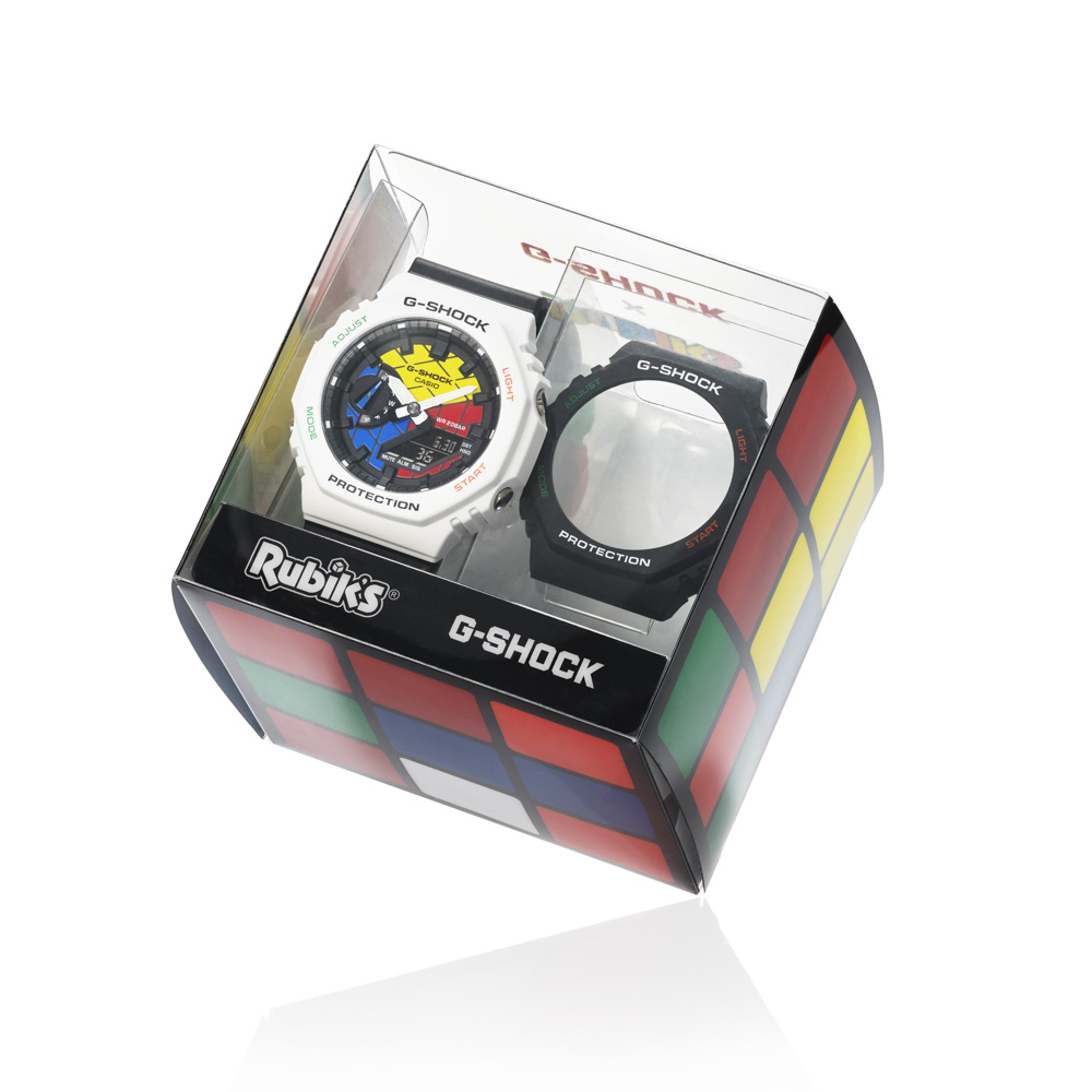 ジーショック G-SHOCK 腕時計 Rubik's Cubeコラボ 2100シリーズ アナデジMウォッチ GAE-2100RC-1AJR【FITHOUSE ONLINE SHOP】