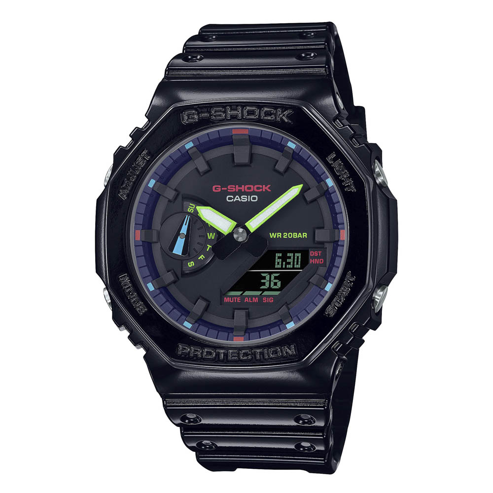 ジーショック G-SHOCK 腕時計 Virtual Rainbow：Gamer's RGB GA-2100 アナデジMウォッチ GA-2100RGB-1AJF【FITHOUSE ONLINE SHOP】