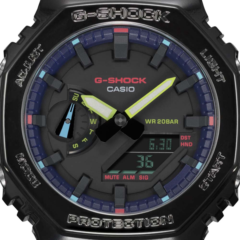 カシオ CASIO ジーショック G-SHOCK 腕時計 Virtual Rainbow：Gamer's RGB GA-2100 アナデジMウォッチ GA-2100RGB-1AJF【FITHOUSE ONLINE SHOP】