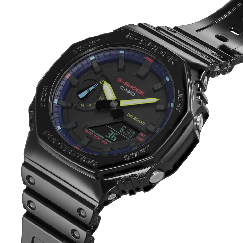 カシオ CASIO ジーショック G-SHOCK 腕時計 Virtual Rainbow：Gamer's RGB GA-2100 アナデジMウォッチ GA-2100RGB-1AJF【FITHOUSE ONLINE SHOP】