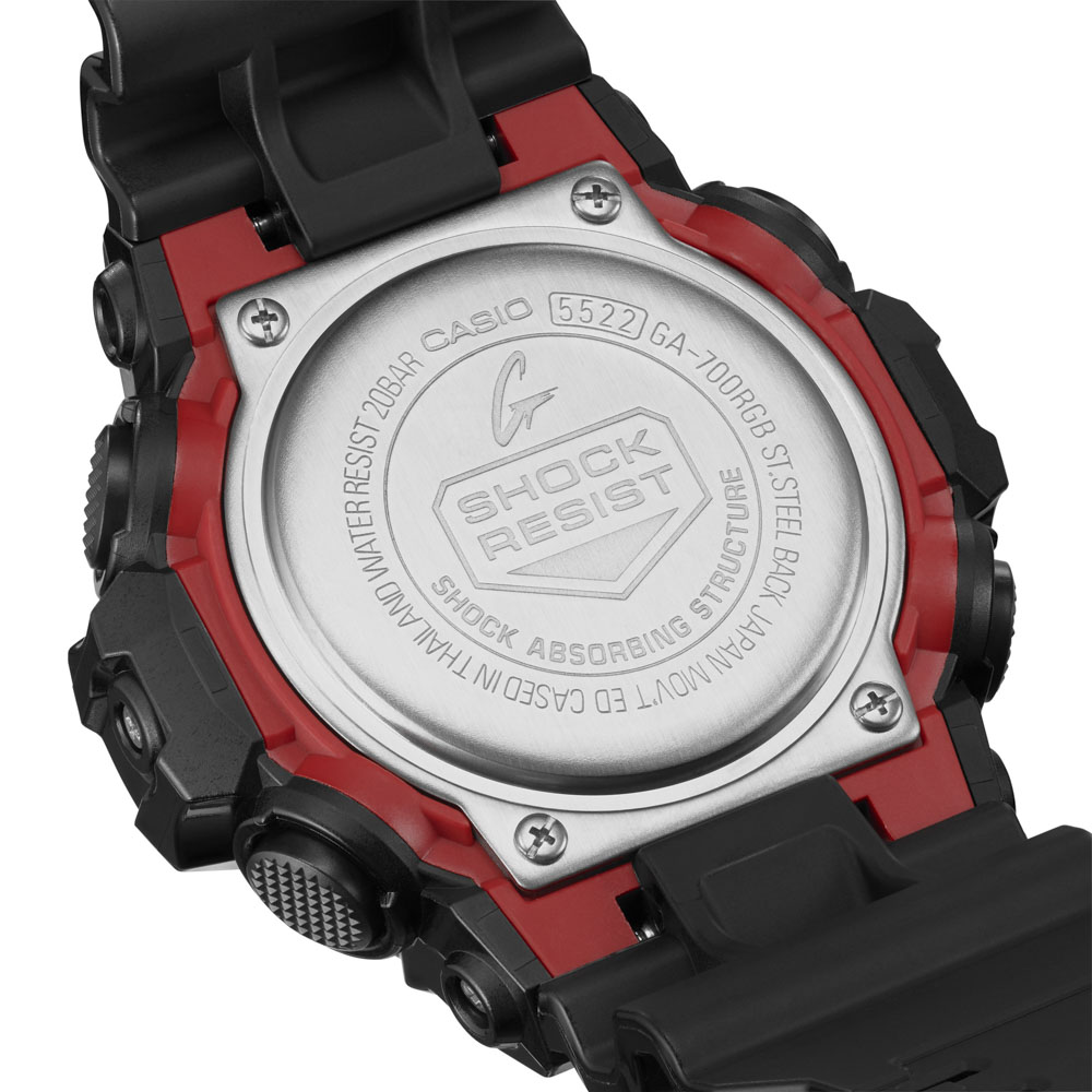 カシオ CASIO ジーショック G-SHOCK 腕時計 Virtual Rainbow：Gamer's RGB GA-700 アナデジMウォッチ GA-700RGB-1AJF【FITHOUSE ONLINE SHOP】