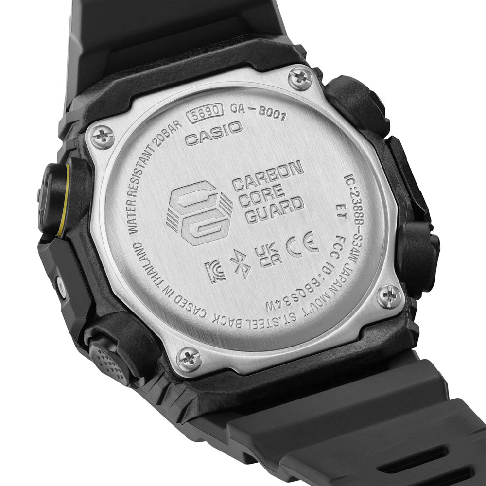 カシオ CASIO ジーショック G-SHOCK 腕時計 Caution Yellow GA-B001 モバイルリンク アナデジ Mウォッチ GA-B001CY-1AJF【FITHOUSE ONLINE SHOP】