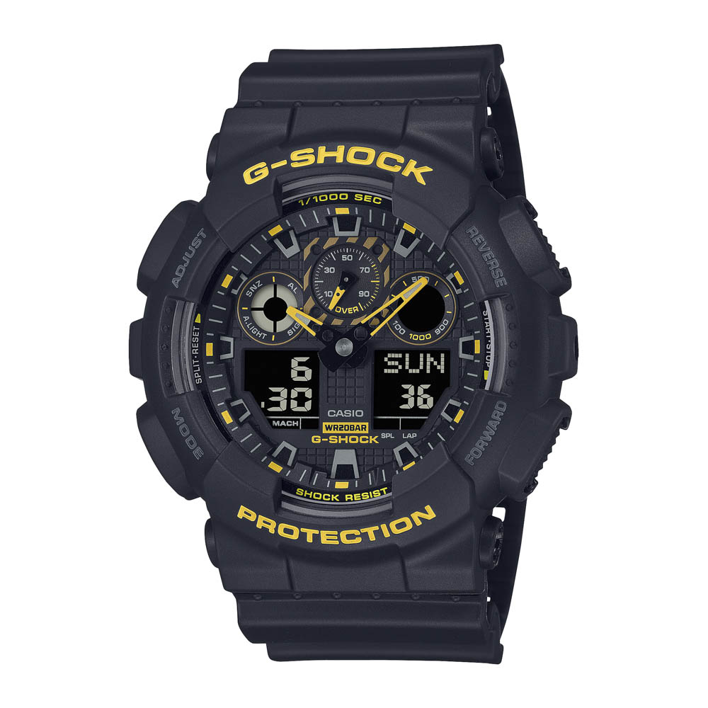 ジーショック G-SHOCK 腕時計 Caution Yellow GA-100 アナデジ Mウォッチ GA-100CY-1AJF【FITHOUSE ONLINE SHOP】