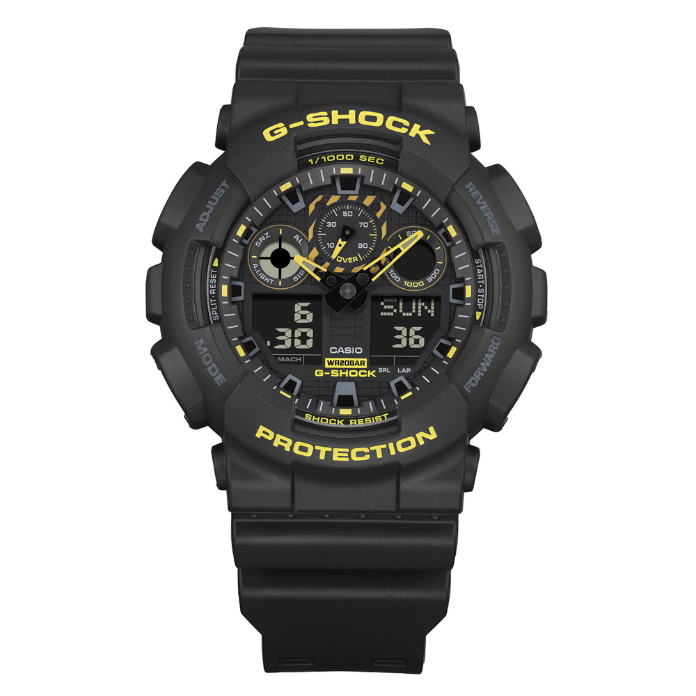 ジーショック G-SHOCK 腕時計 Caution Yellow GA-100 アナデジ Mウォッチ GA-100CY-1AJF【FITHOUSE ONLINE SHOP】