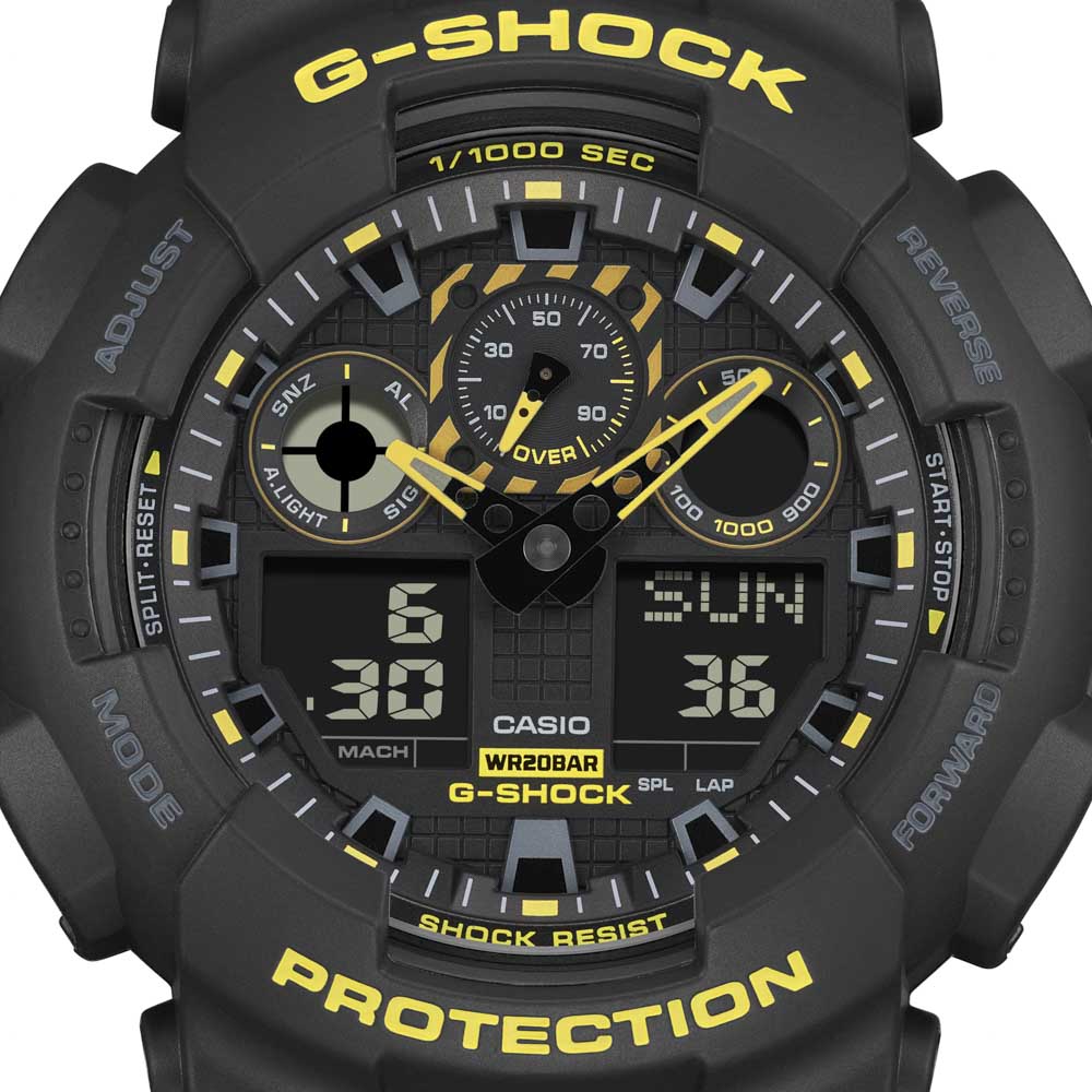 カシオ CASIO ジーショック G-SHOCK 腕時計 Caution Yellow GA-100 アナデジ Mウォッチ GA-100CY-1AJF【FITHOUSE ONLINE SHOP】
