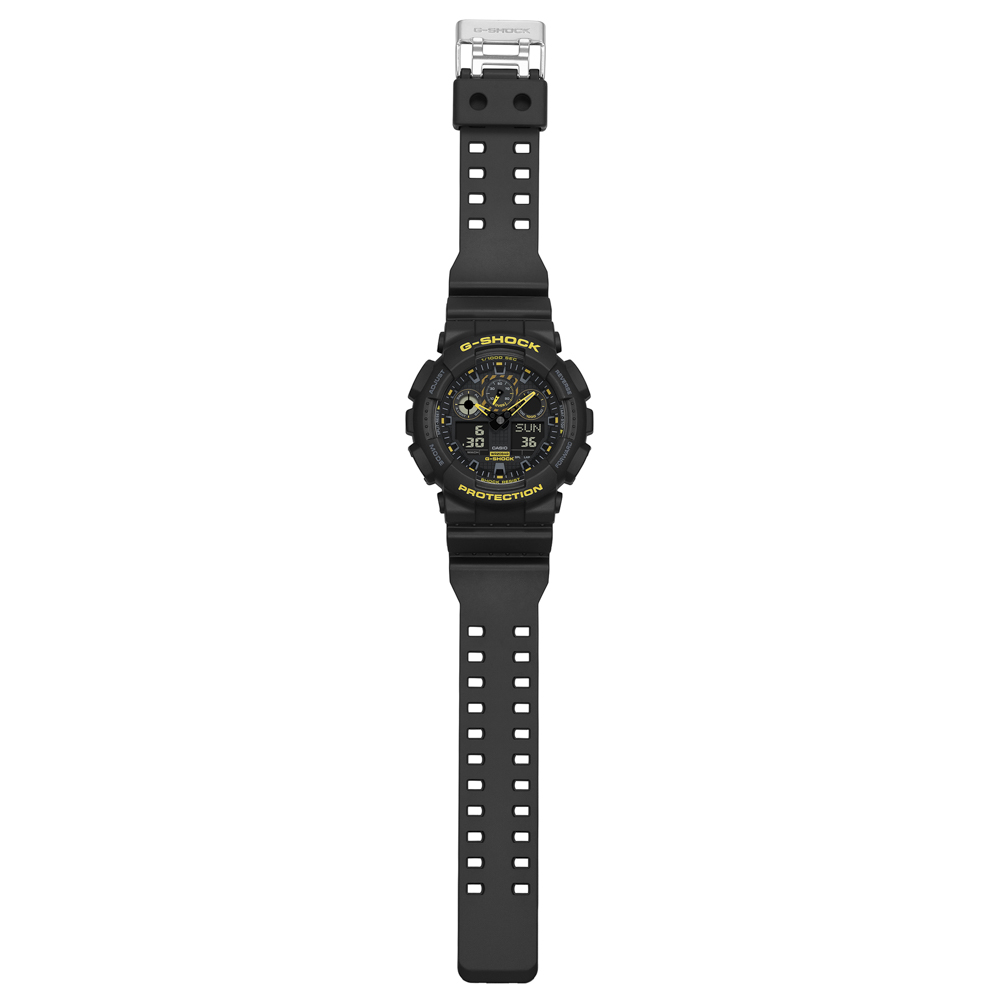 カシオ CASIO ジーショック G-SHOCK 腕時計 Caution Yellow GA-100 アナデジ Mウォッチ GA-100CY-1AJF【FITHOUSE ONLINE SHOP】