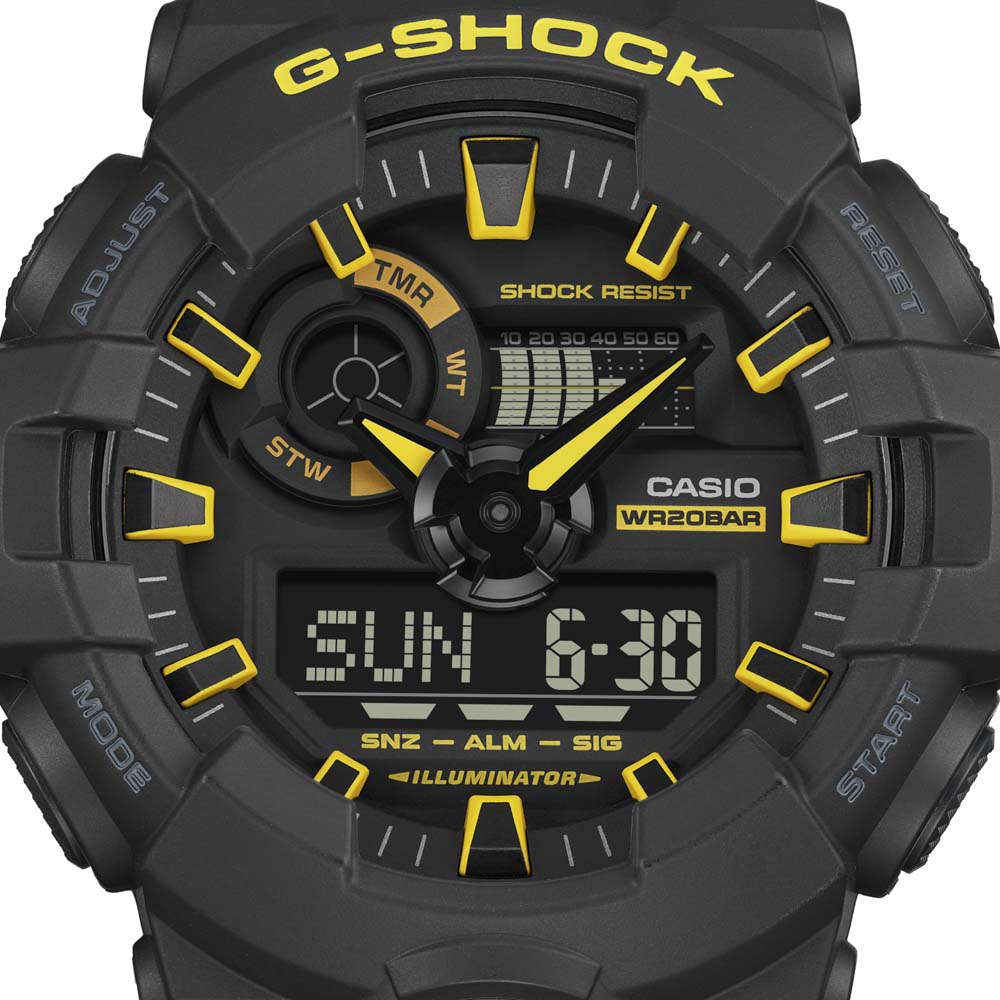 カシオ CASIO ジーショック G-SHOCK 腕時計 Caution Yellow GA-700 アナデジ Mウォッチ GA-700CY-1AJF【FITHOUSE ONLINE SHOP】