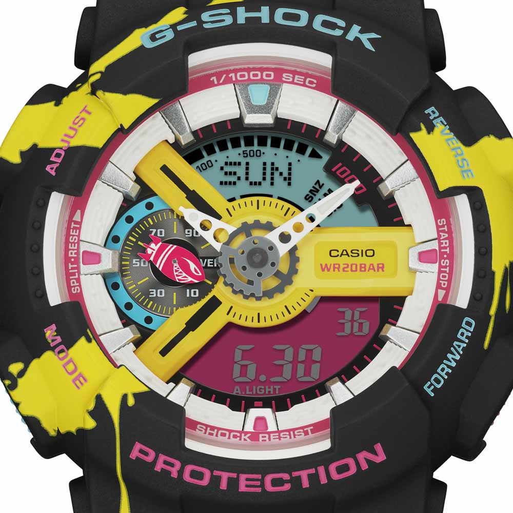 カシオ CASIO ジーショック G-SHOCK 腕時計 LEAGUE OF LEGENDSコラボ アナデジ Mウォッチ GA-110LL-1AJR【FITHOUSE ONLINE SHOP】