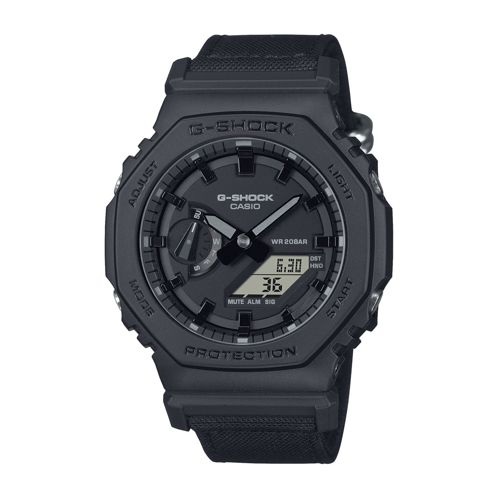 ジーショック G-SHOCK 腕時計 GA-2100 Utility black コーデュラエコファブリック Mウォッチ GA-2100BCE-1AJF【FITHOUSE ONLINE SHOP】