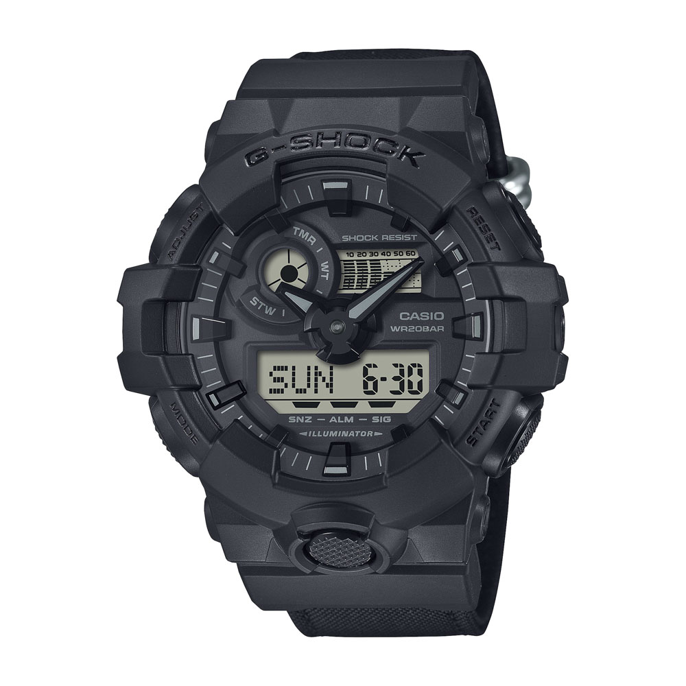 ジーショック G-SHOCK 腕時計 GA-700 Utility black コーデュラエコファブリック Mウォッチ GA-700BCE-1AJF【FITHOUSE ONLINE SHOP】