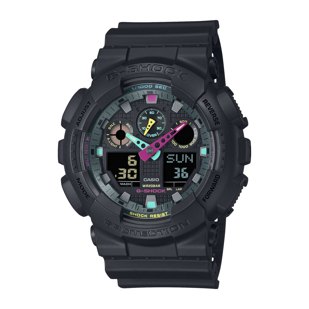 ジーショック G-SHOCK 腕時計 Multi Fluorescent color GA-100 アナデジ Mウォッチ GA-100MF-1AJF【FITHOUSE ONLINE SHOP】