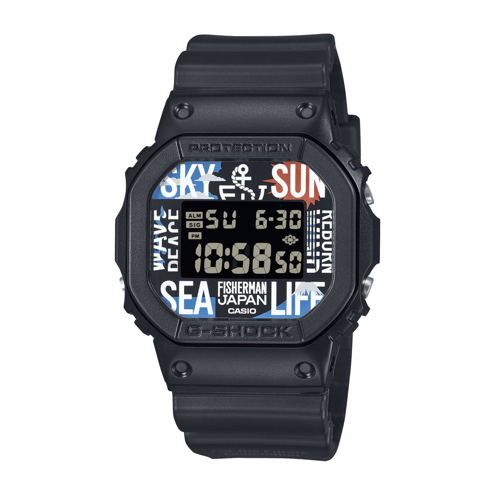 ジーショック G-SHOCK 腕時計 Reborn Art Festival × FISHERMAN JAPAN コラボ Mウォッチ DW-5600RF24-1JR【FITHOUSE ONLINE SHOP】