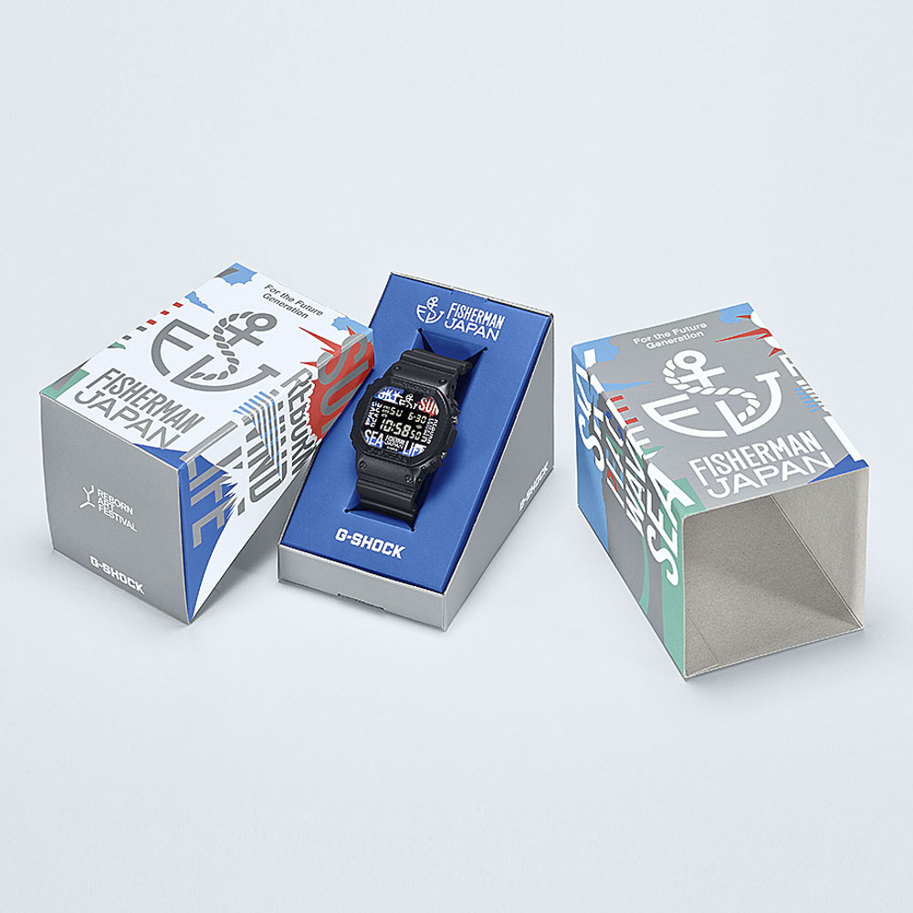 ジーショック G-SHOCK 腕時計 Reborn Art Festival × FISHERMAN JAPAN コラボ Mウォッチ DW-5600RF24-1JR【FITHOUSE ONLINE SHOP】
