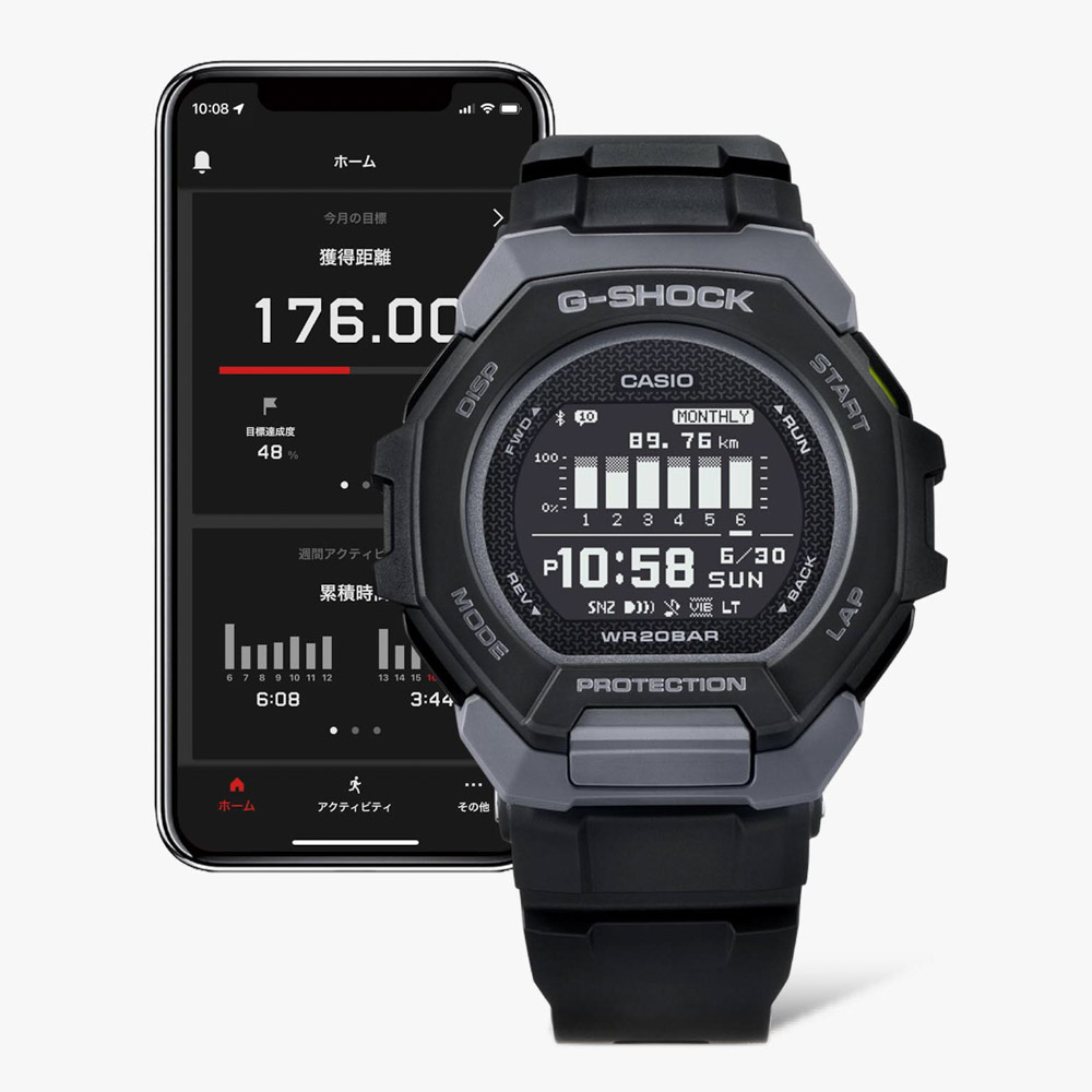 ジーショック G-SHOCK 腕時計 G-SQUAD モバイルリンク デジタル Mウォッチ GBD-300-1JF【FITHOUSE ONLINE SHOP】