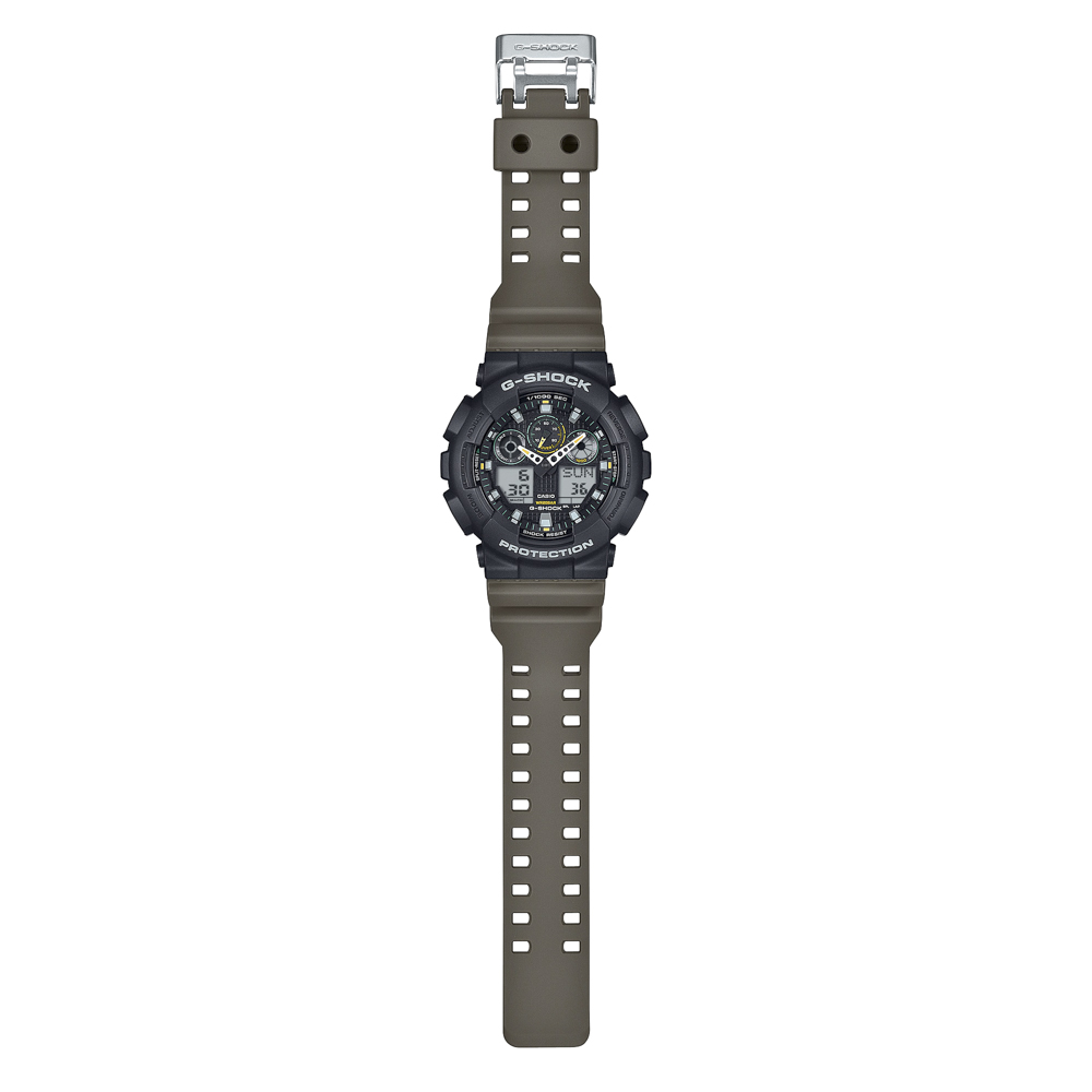 ジーショック G-SHOCK 腕時計 GA-100 Two tone utility colors アナデジ Mウォッチ GA-100TU-1A3JF【FITHOUSE ONLINE SHOP】