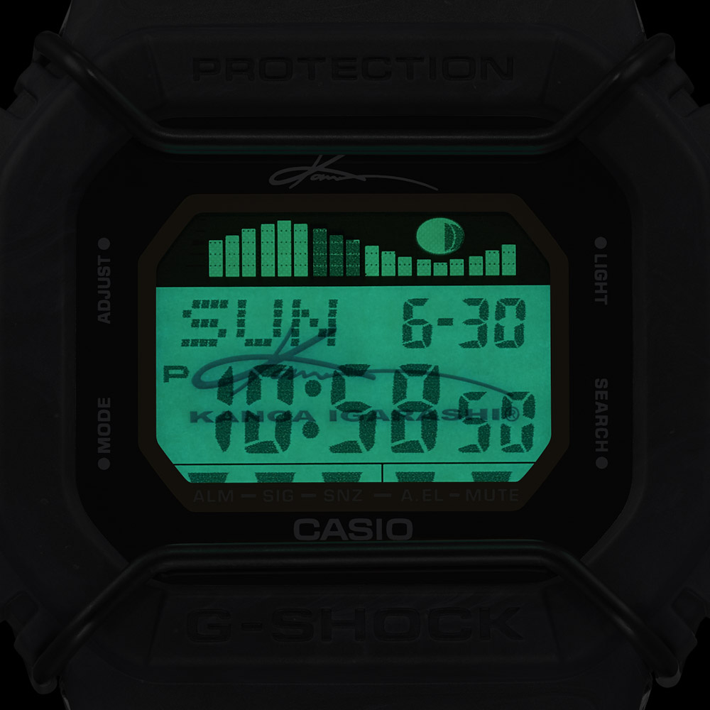 ジーショック G-SHOCK 腕時計 五十嵐カノア コラボ G-LIDE タイドグラフ Mウォッチ GLX-5600KB-1JR【FITHOUSE ONLINE SHOP】
