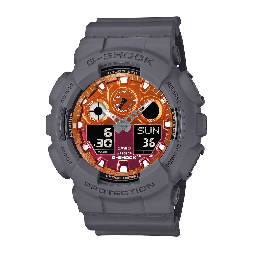 ジーショック G-SHOCK 腕時計 GA-100 Flame inside アナデジ Mウォッチ GA-100FL-8AJF【FITHOUSE ONLINE SHOP】