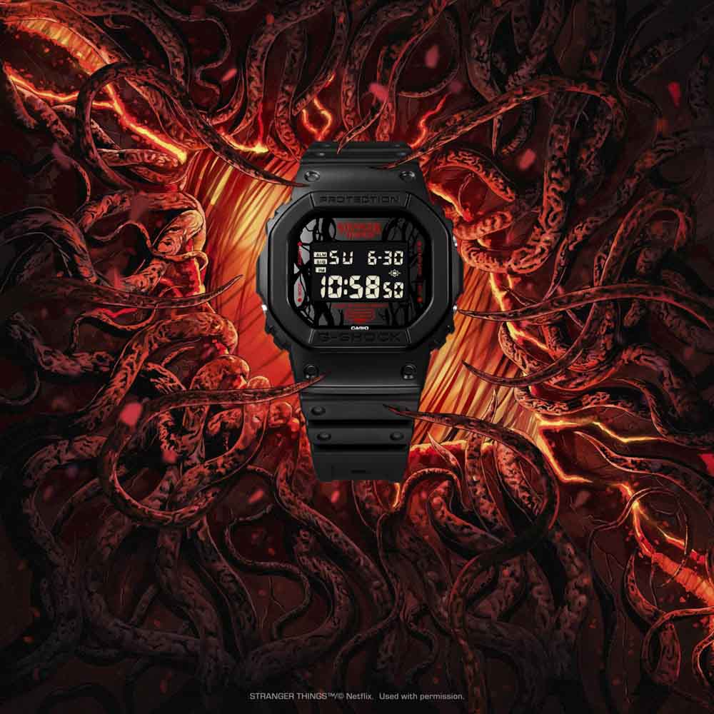 カシオ CASIO ジーショック G-SHOCK 腕時計 Stranger Things コラボレーションモデル DW-5600STT-1JR【FITHOUSE ONLINE SHOP】