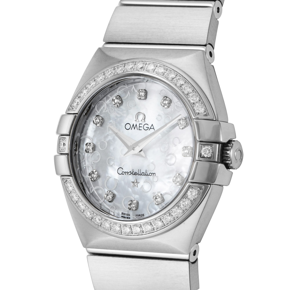 オメガ OMEGA 腕時計 コンステレーションダイヤベゼルLウォッチQZ 