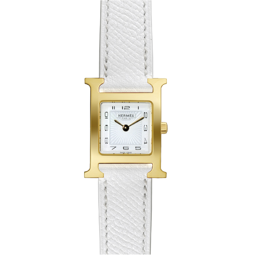 エルメス HERMES 腕時計 HウォッチレザーベルトLウォッチ 036735WW00