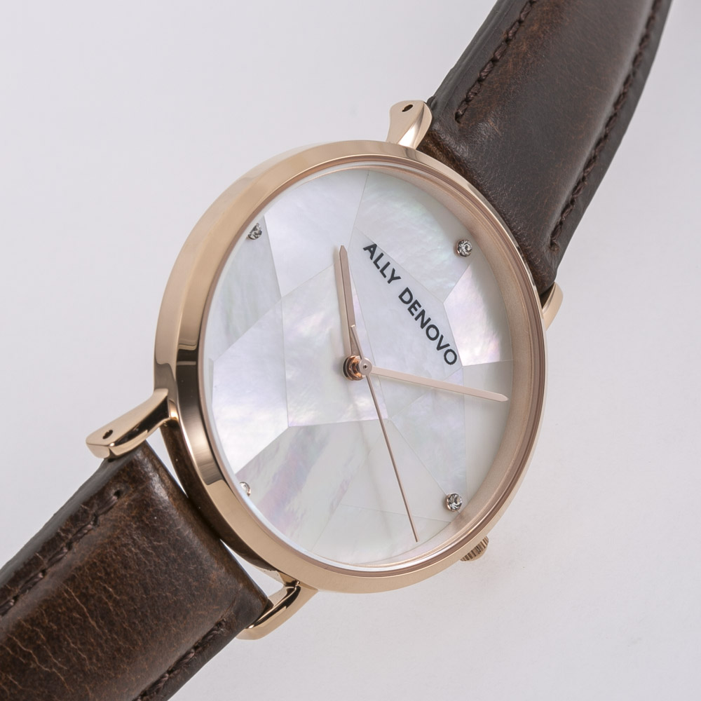 アリーデノヴォ ALLYDENOVO 腕時計 Gaia Pearl 36mm レザーL AF5003.2【FITHOUSE ONLINE SHOP】