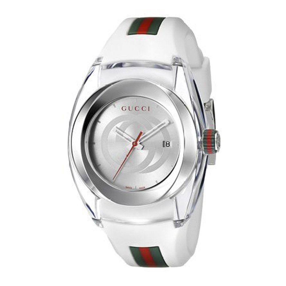 グッチ GUCCI レディース腕時計 SYNC ラバーベルトLウォッチ YA137302