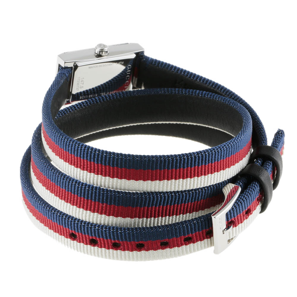 グッチ GUCCI 腕時計 G-FRAMEスクエアナイロンレディースウォッチ YA147502【FITHOUSE ONLINE SHOP】
