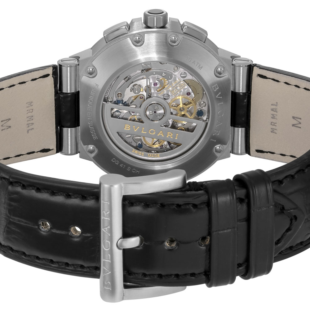 ブルガリ BVLGARI 腕時計 ディアゴノ ヴェロチッシモ クロノ アリゲーターレザー Mウォッチ I#DG41BSLDCHTA【FITHOUSE ONLINE SHOP】