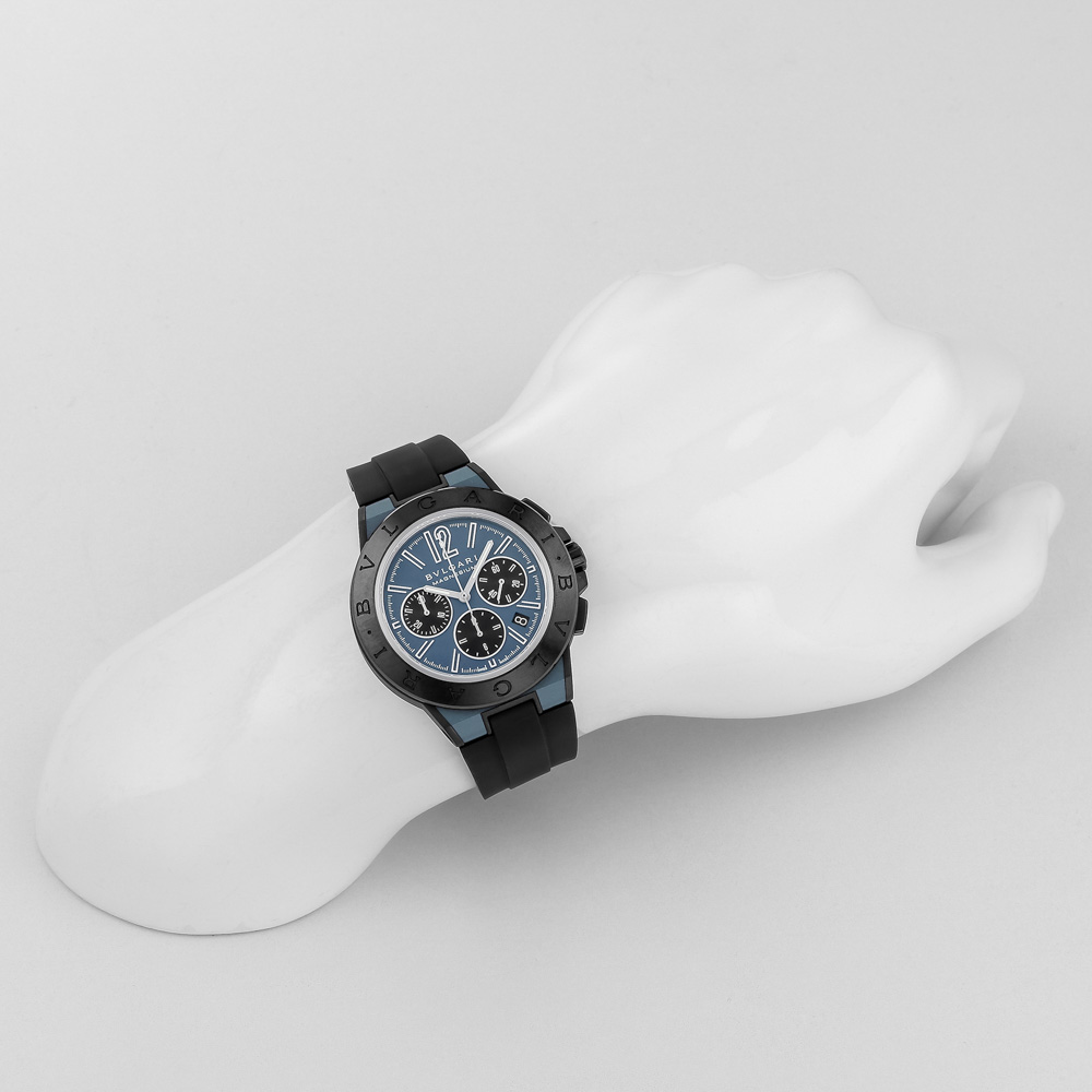 ブルガリ BVLGARI 腕時計 ディアゴノ マグネシウム クロノ 42ミリ ラバー Mウォッチ I#DG42C3SMCVDCH【FITHOUSE ONLINE SHOP】