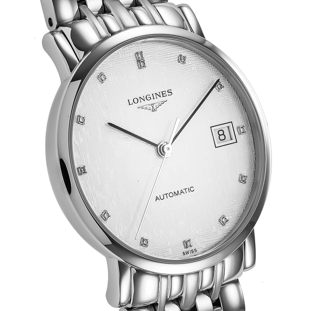 ロンジン LONGINES 腕時計 エレガントコレクション 34.5㎜ 13PダイヤステンMウォッチ L4.809.4.77.6【FITHOUSE ONLINE SHOP】