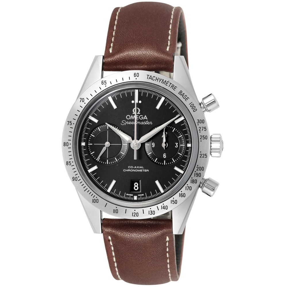 オメガ OMEGA 腕時計 スピードマスター'57 コーアクシャル レザーM 