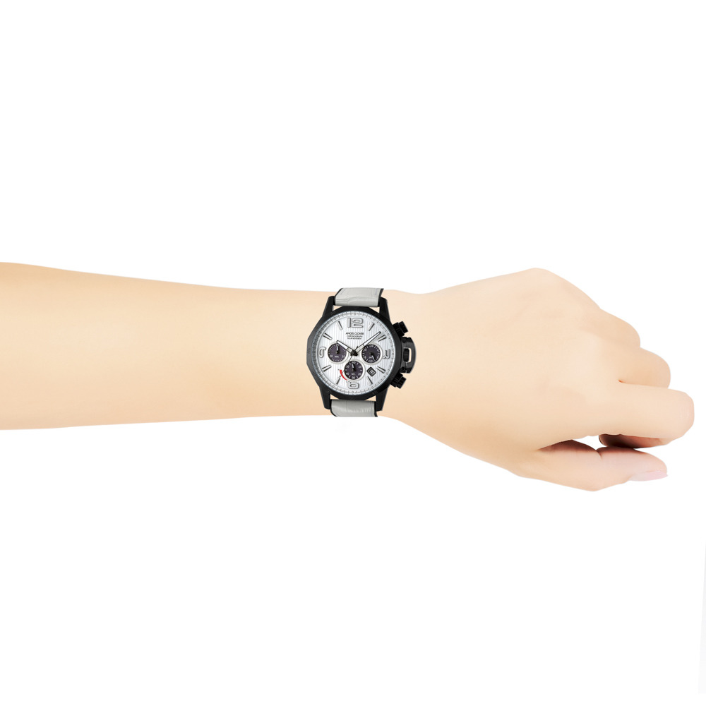 エンジェルクローバー ANGEL CLOVER 腕時計 ACL･21AタイムクラフトクロノソーラーレザーMウォッチ NTS45BWH-WH【FITHOUSE ONLINE SHOP】
