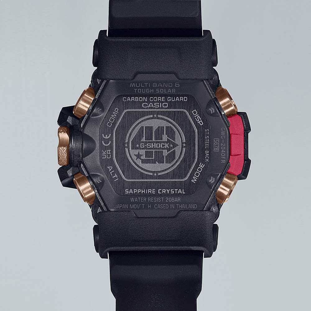 ジーショック G-SHOCK メンズ腕時計 MUDMASTER 40th Anniversary Flare Red 電波ソーラーウォッチ GWG-2040FR-1AJR【FITHOUSE ONLINE SHOP】