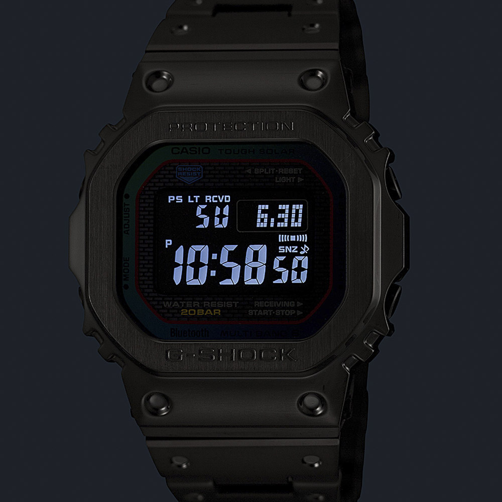 ジーショック G-SHOCK 腕時計 Bluetooth マルチ6 電波ソーラー フルメタル Mウォッチ GMW-B5000BPC-1JF【FITHOUSE ONLINE SHOP】